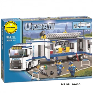 Bộ xếp hình urban 10420 - xe cảnh sát di động