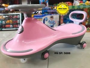 Xe lắc cá heo 5688 màu hồng