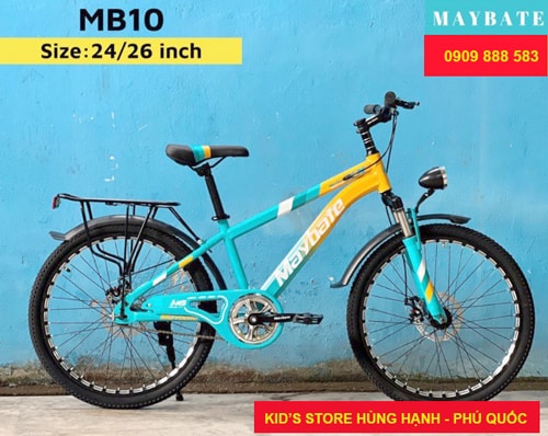 Xe đạp 24 inch MayBate màu vàng