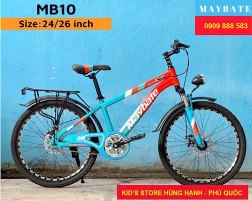 Xe đạp 24 inch MayBate màu xanh dương