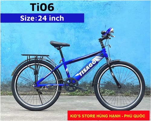 Xe đạp 24 inch Tisago màu xanh dương