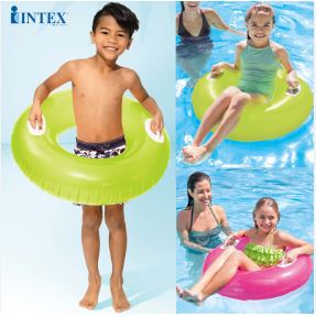 Phao bơi tròn 76cm Intex có tay cầm