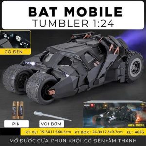 #C0211005 Xe sắt mô hình Batman có phun khói